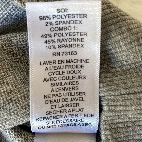 Cable & Gauge Gray & White Plaid Long Sleeve Shirt Size Large - Picture 7 of 12